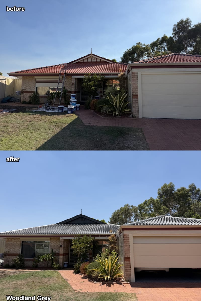 Completed roof restoration by Roof Restorers Perth