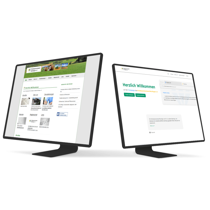 screenshot of Neues Design