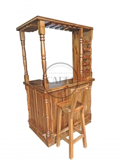 Barra Esquinera + 2 Taburetes