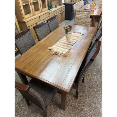 Mesa Rústica De Guatambu Y Eucalipto