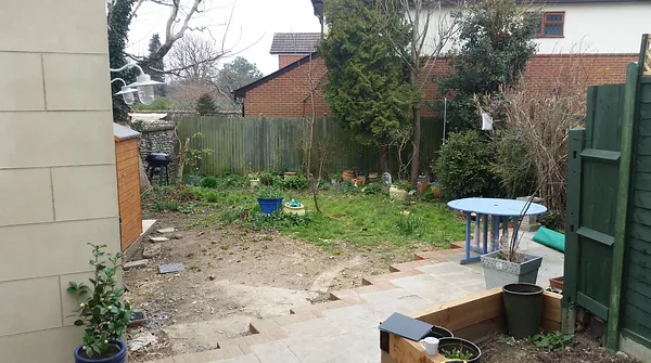 image of a garden after a makeover