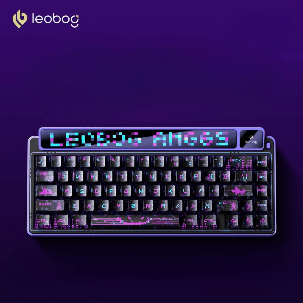 Bàn phím cơ Leobog AMG65 - màn LED LCD cực đẹp