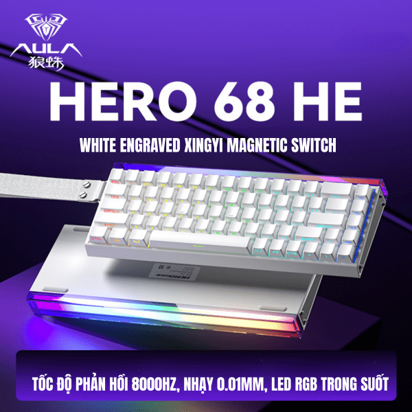 BÀN PHÍM CƠ AULA HERO 68HE