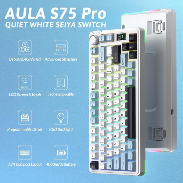 BÀN PHÍM CƠ AULA S75 PRO