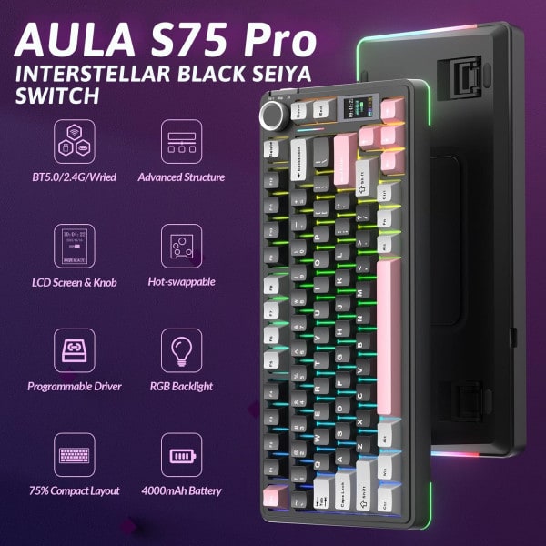 BÀN PHÍM CƠ AULA S75 PRO