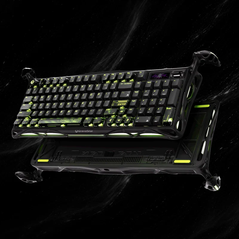 Bàn Phím Cơ Gravastar K98 Pro – Ghost Black