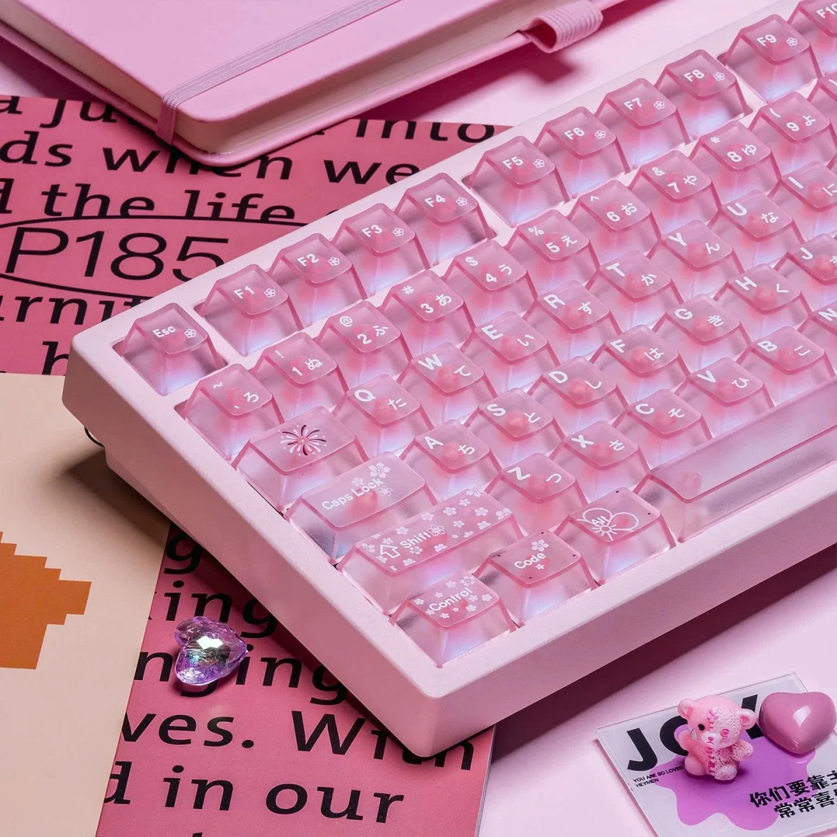 Keycap Mintcap Spring Xuyên Led Cherry PC