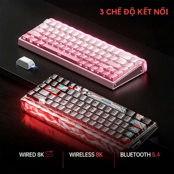BÀN PHÍM CƠ AULA HERO 68 AIR BLACK GRADIENT