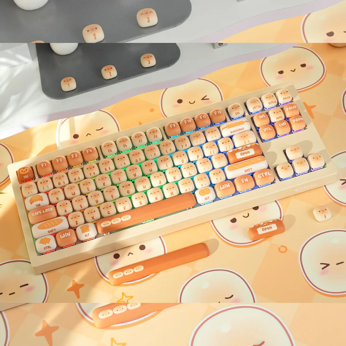 Bàn Phím Cơ Akko 5087B V3 – Bun Wonderland