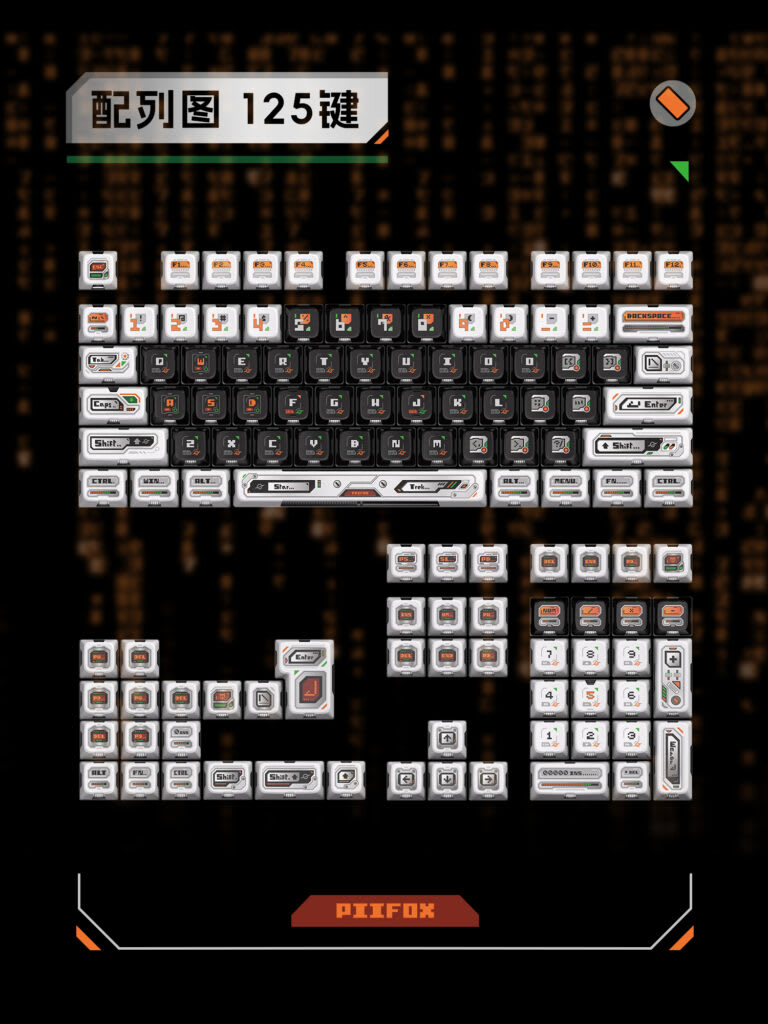 Keycap Piifox Ghost Hacker