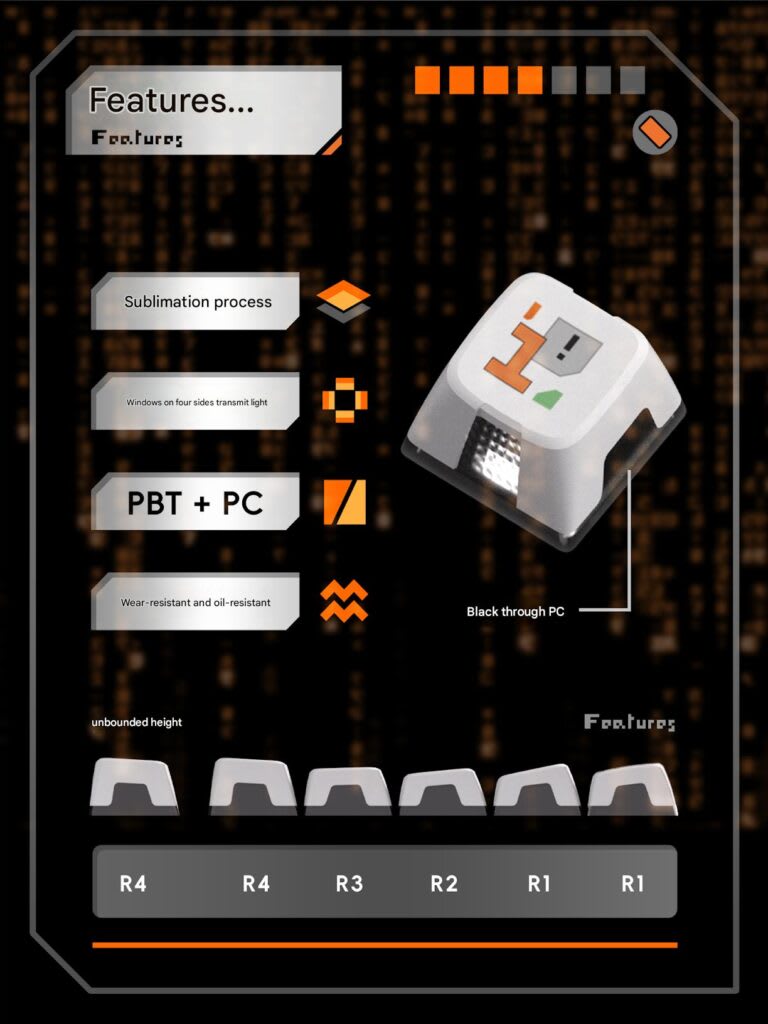 Keycap Piifox Ghost Hacker