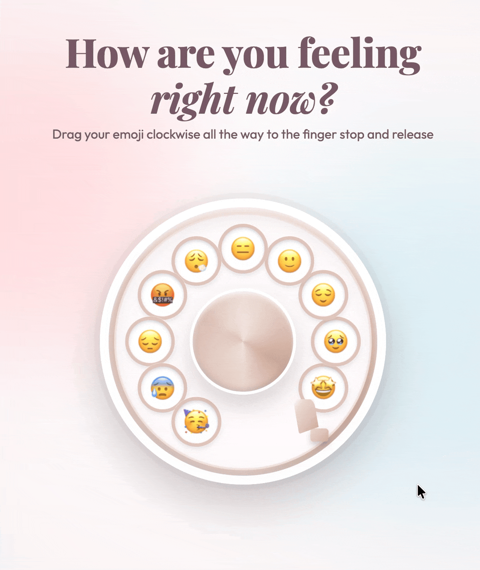 Interactions | Mood tracker dial micro-interaction