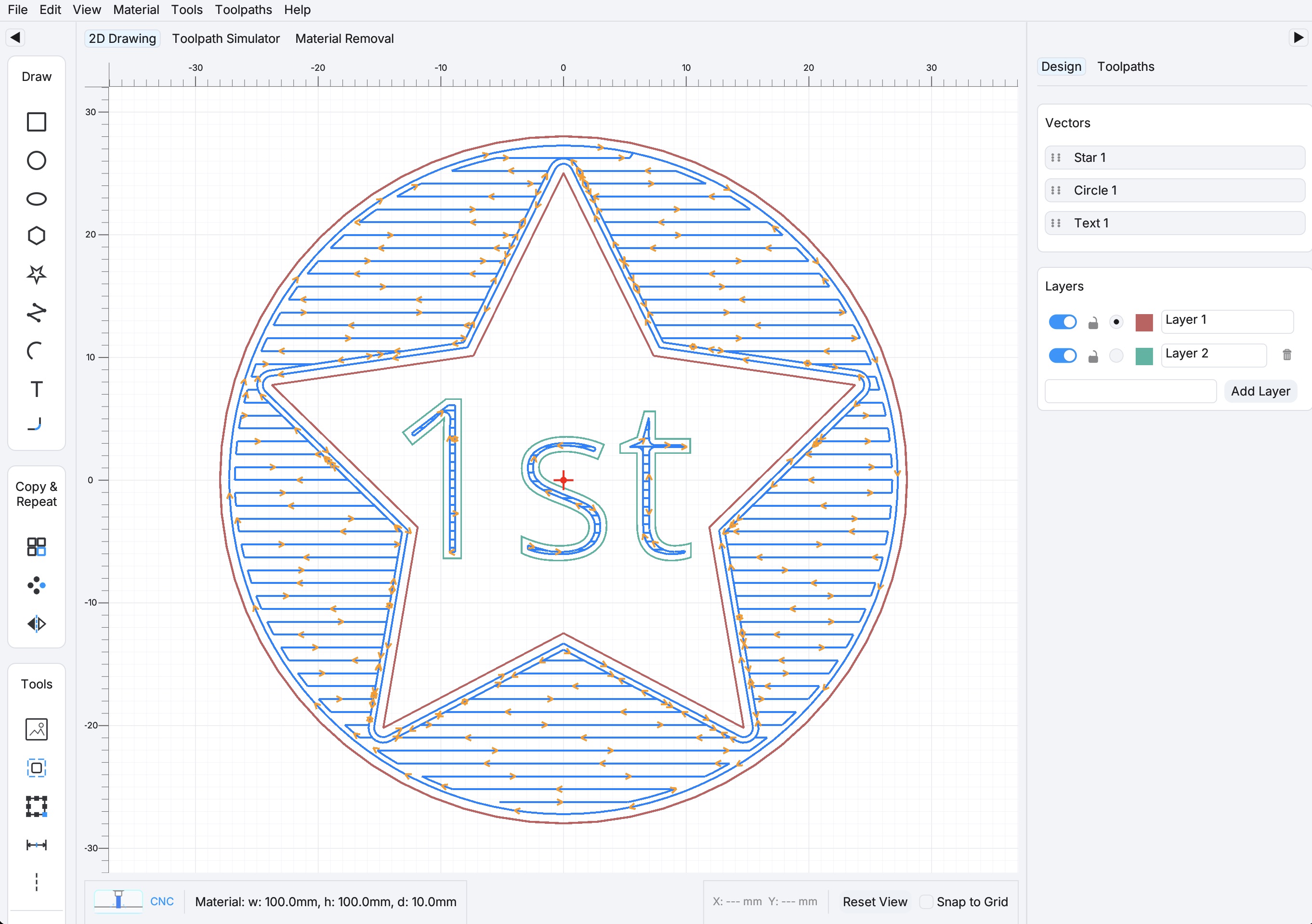 GPath CNC design canvas