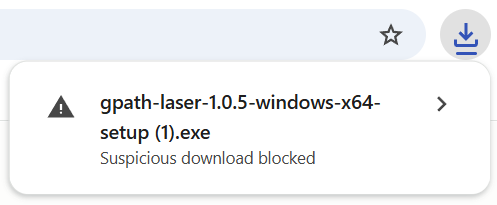 windows browser warning