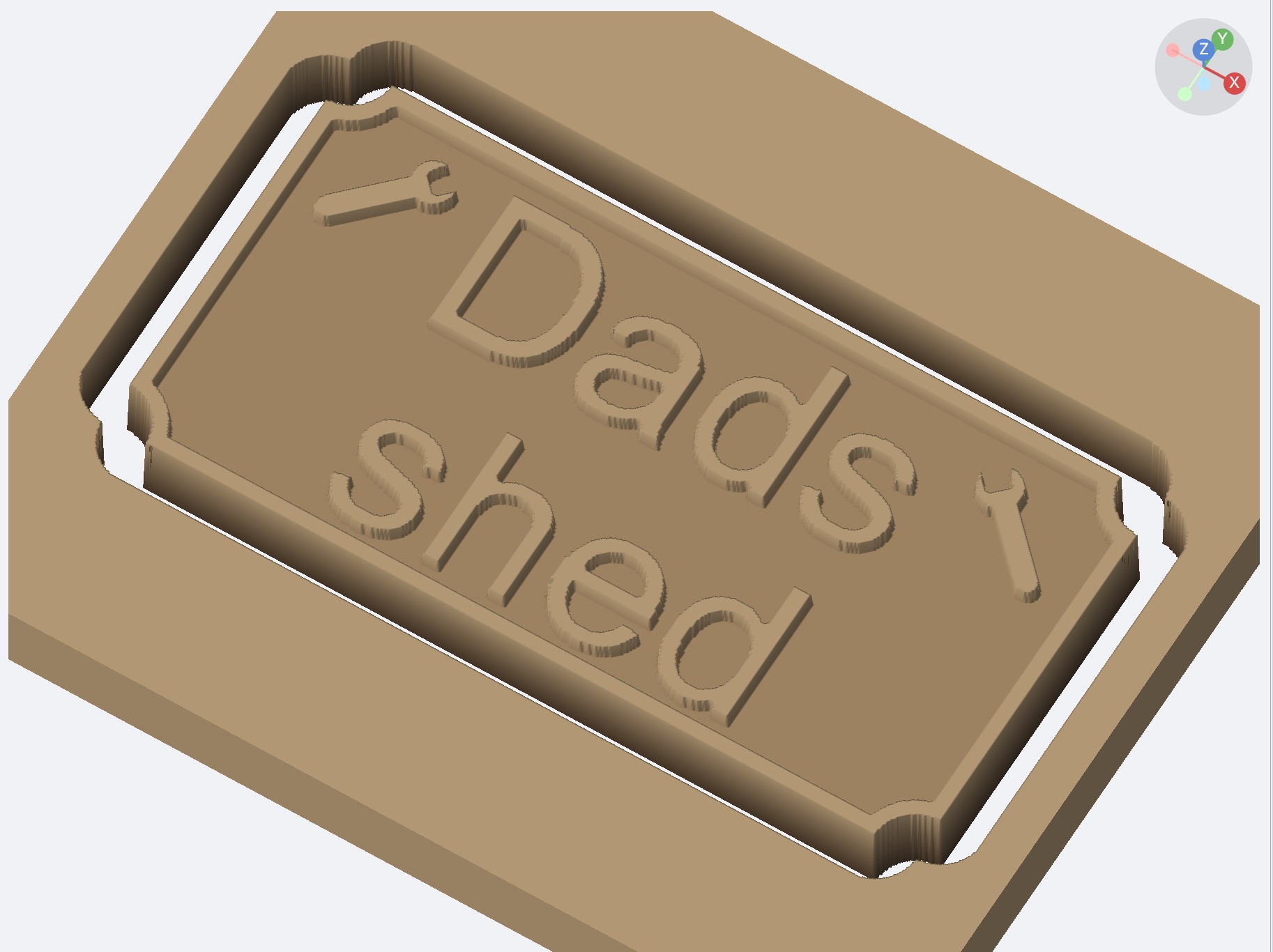 Custom signage design in GPath CNC