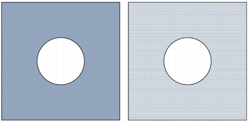 gpath laser fill with nested holes