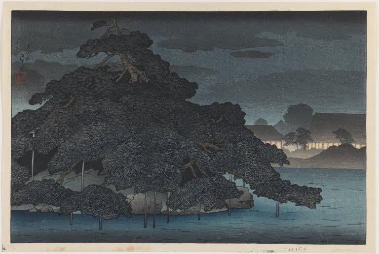 An untitled 1920 woodblock print by Kawase Hasui