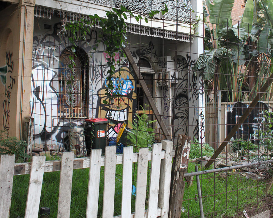 Derelict terrace, King Street, Newtown, New South Wales