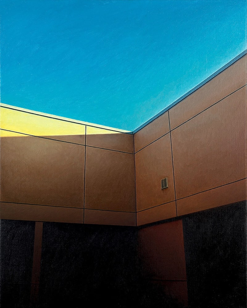 Painting: James Bonnici, Building, oil on linen.