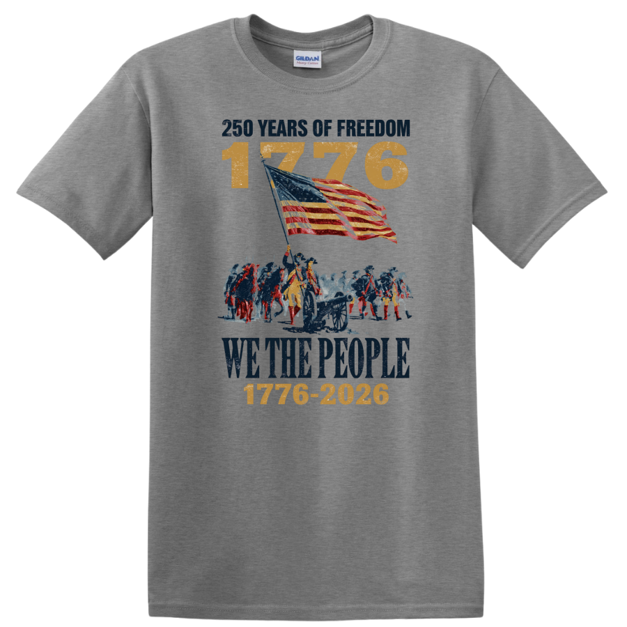 1776 Patriot T Shirt 250 Years Freedom We The People American Flag Retro Tee
