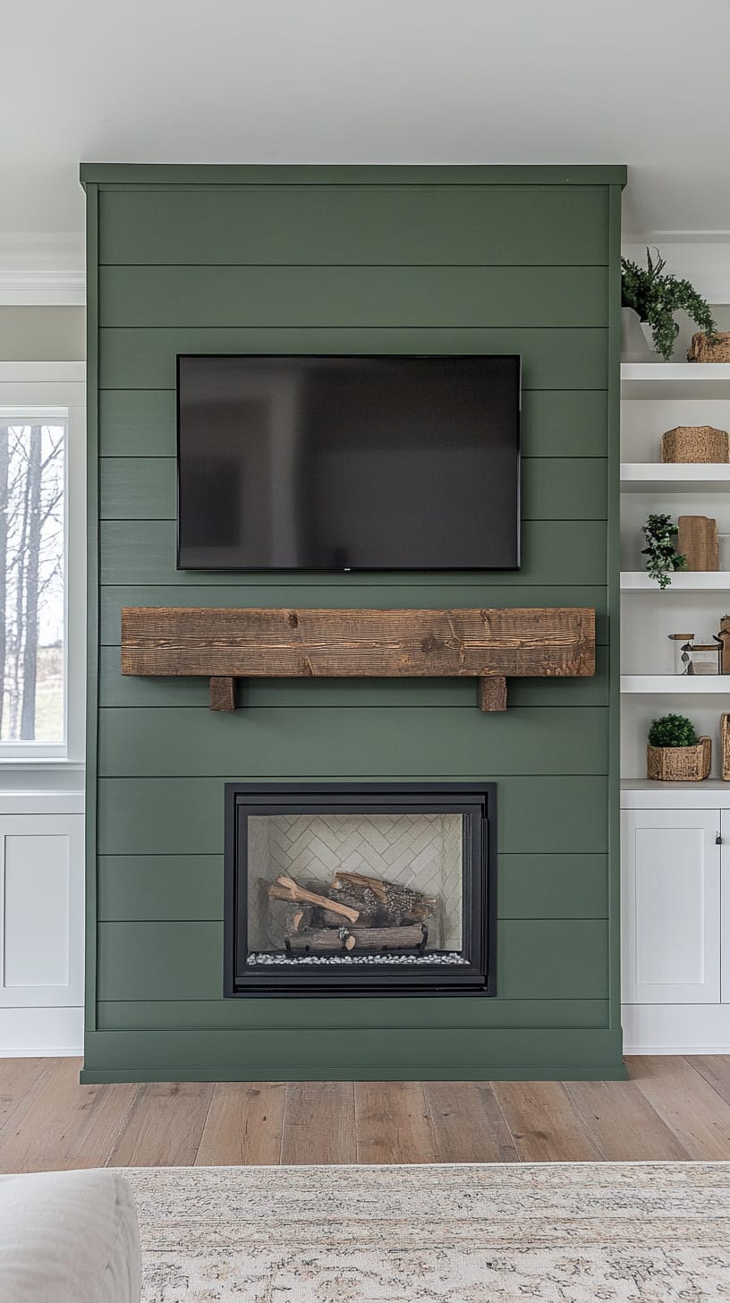 25 Stylish Shiplap Fireplace Ideas to Transform Your Living Space ...