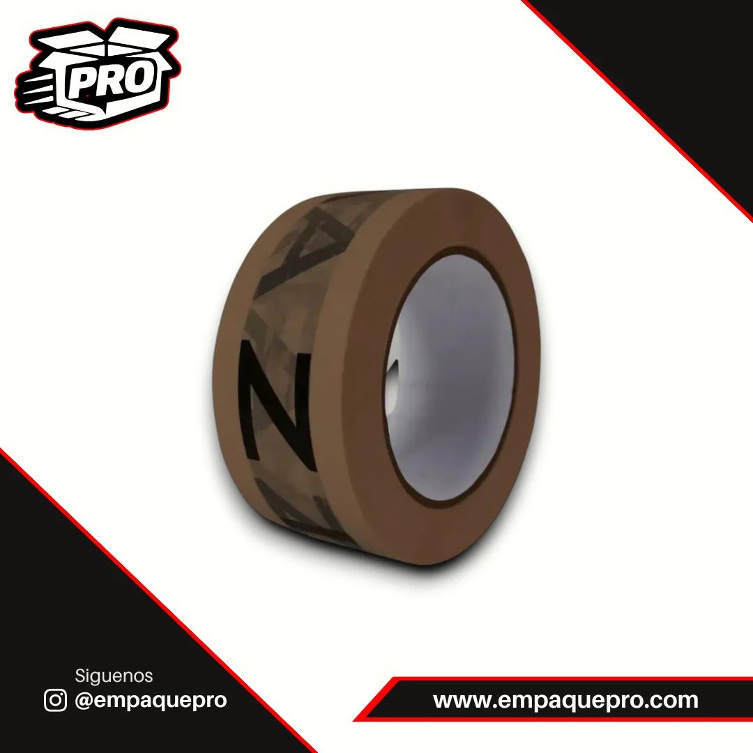 48 Mm X 100 M Cinta Adhesiva Personalizada Canela A 2 Tintas