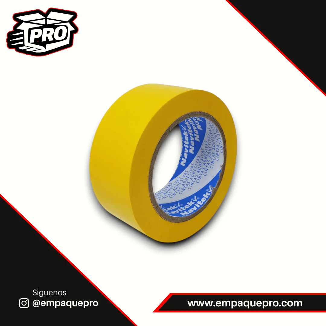 72 Mm X 150 M Cinta Adhesiva Para Empaque Uso 95 De Colores Amarillo