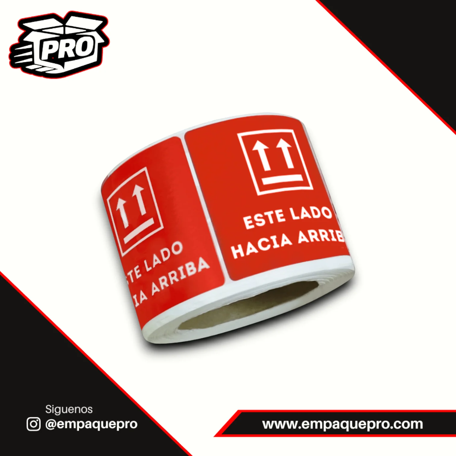 Etiquetas Este Lado Hacia Arriba