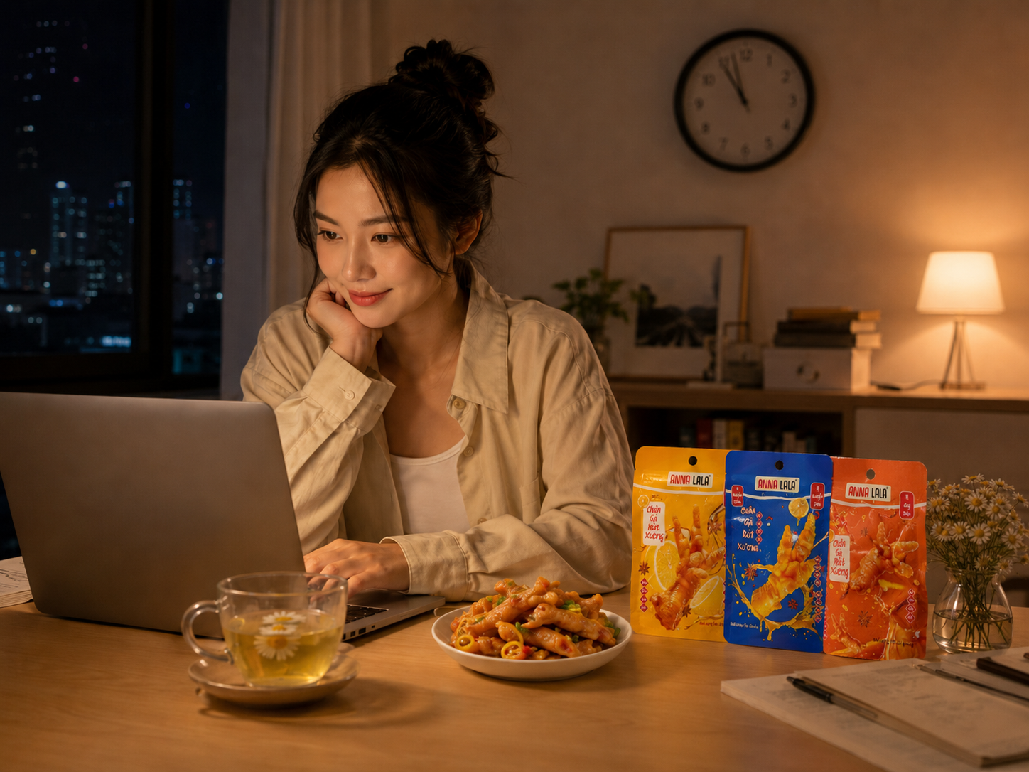 Ăn đêm nhẹ nhàng, không lo đầy bụng