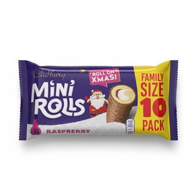 Cadbury 10 Raspberry Mini Rolls