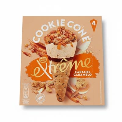 Extreme Caramel Ice Cream Cookie Cone 440ml