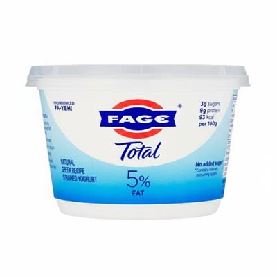 Fage Total 5% Fat Natural Greek Recipe Strained Yoghurt 450g