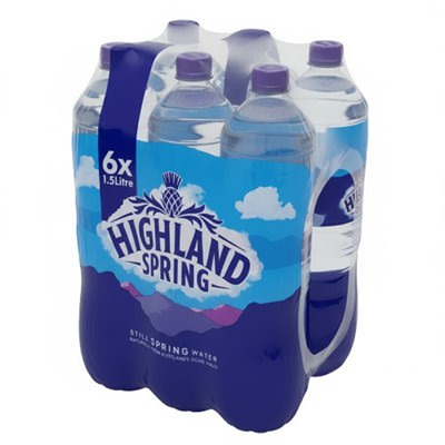 Highland Spring Still Spring Water 6 x 1.5L