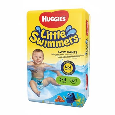 Huggies Diapers Little Swimmers 3-4 7-15kg 12 Swim Pants
