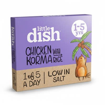 Little Dish Mild Korma with Rice & British Chicken 1-5 yrs 200g