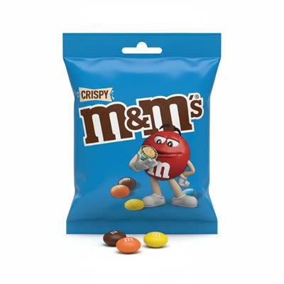 M&M's Crispy Chocolate Pouch Bag 107g