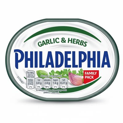 Philadelphia Garlic & Herbs Family Pack 280g