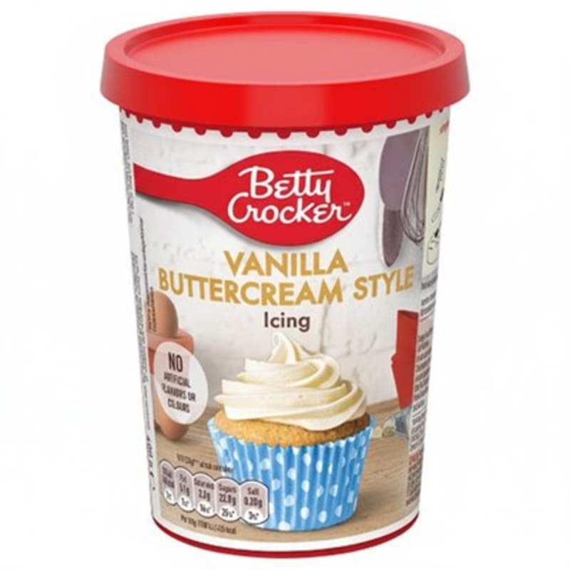 Betty Crocker Vanilla Buttercream Flavour Icing 400g