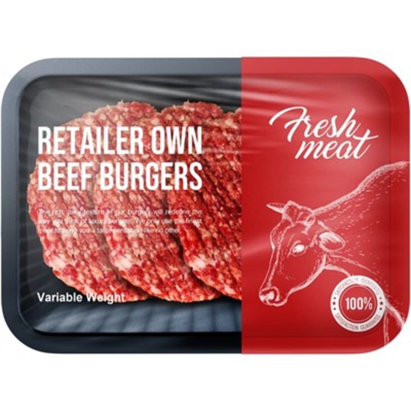 Burgers Retailer's Own Brand 454g