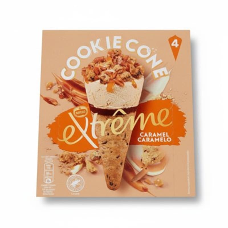 Extreme Caramel Ice Cream Cookie Cone 440ml