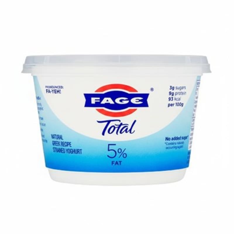 Fage Total 5% Fat Natural Greek Recipe Strained Yoghurt 450g