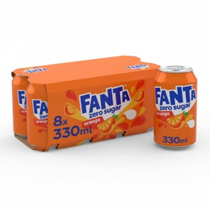 Fanta Orange Zero 8 x 330ml