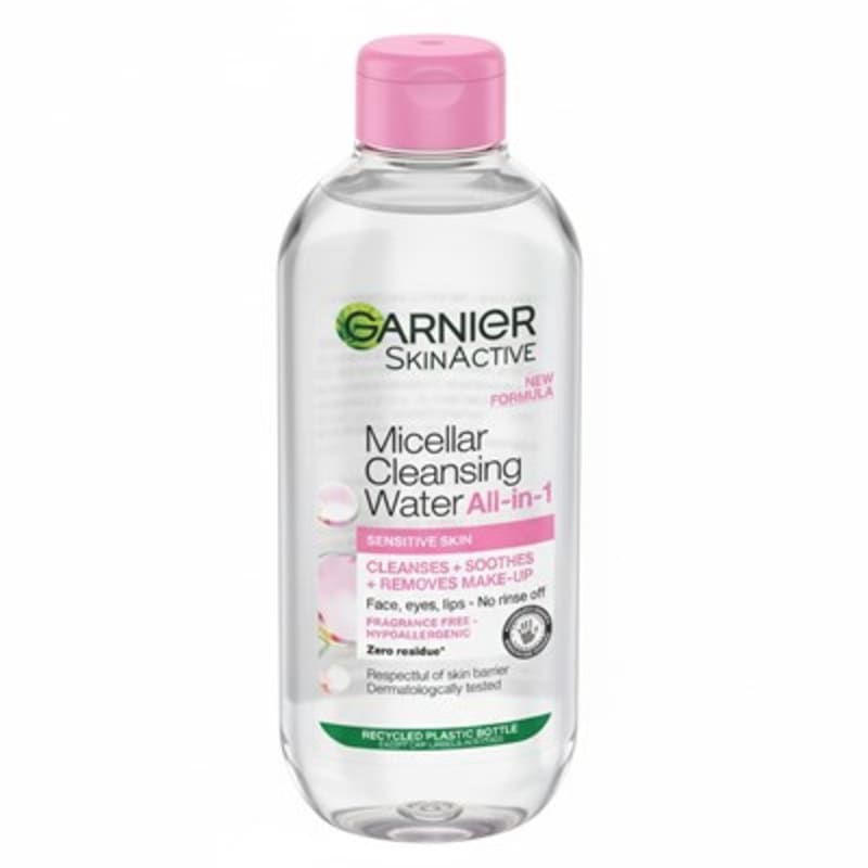 Garnier Micellar Water, Gentle face cleanser & Makeup Remover for Sensitive Skin, 400ml