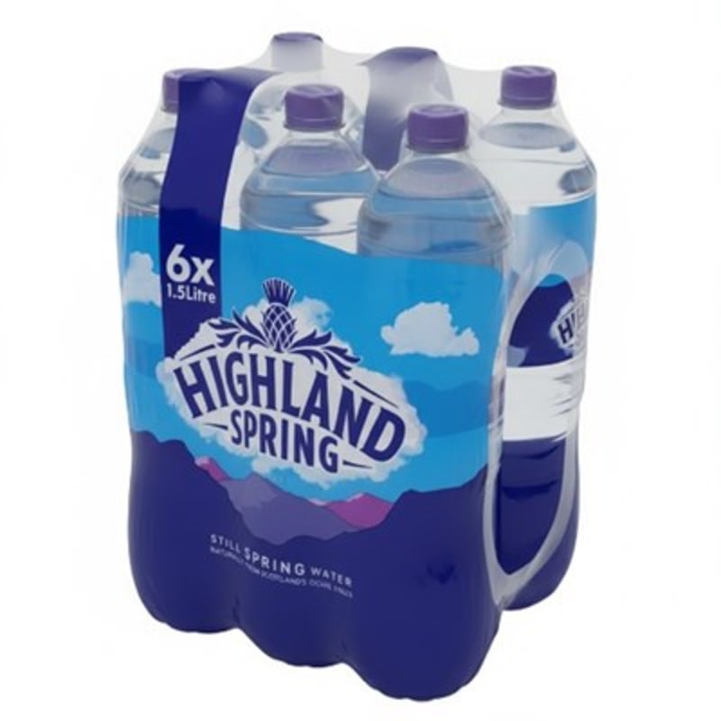 Highland Spring Still Spring Water 6 x 1.5L