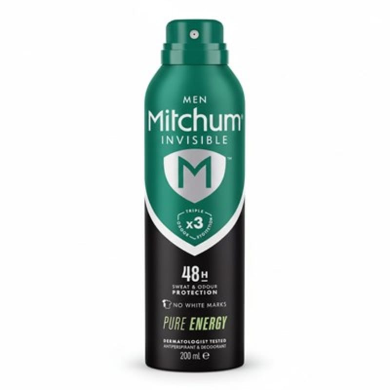Mitchum Men Pure Energy Antiperspirant & Deodorant 200ml