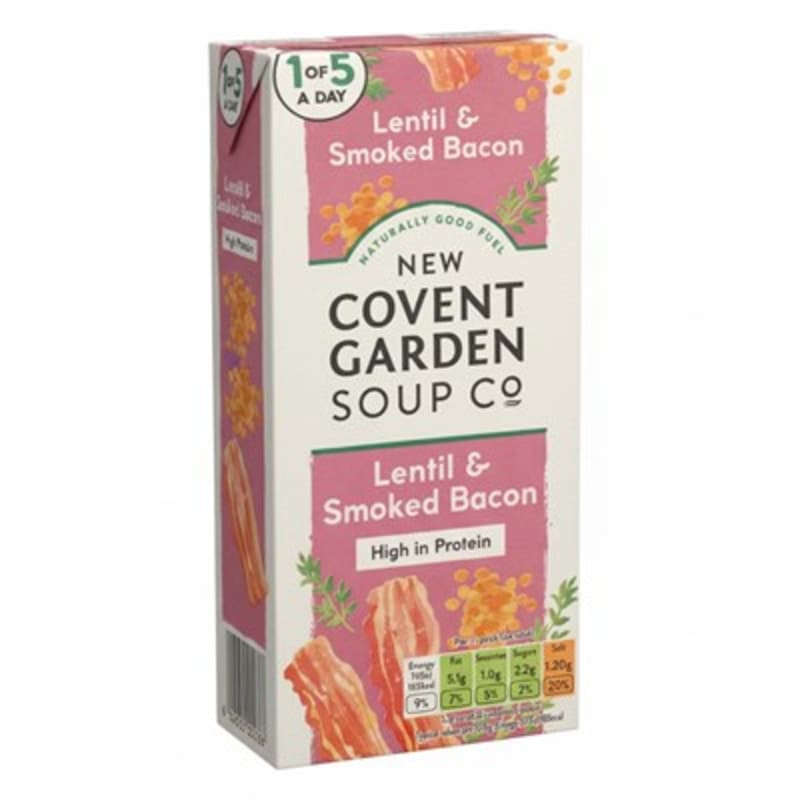 New Covent Garden Soup Co Lentil & Smoked Bacon 560g