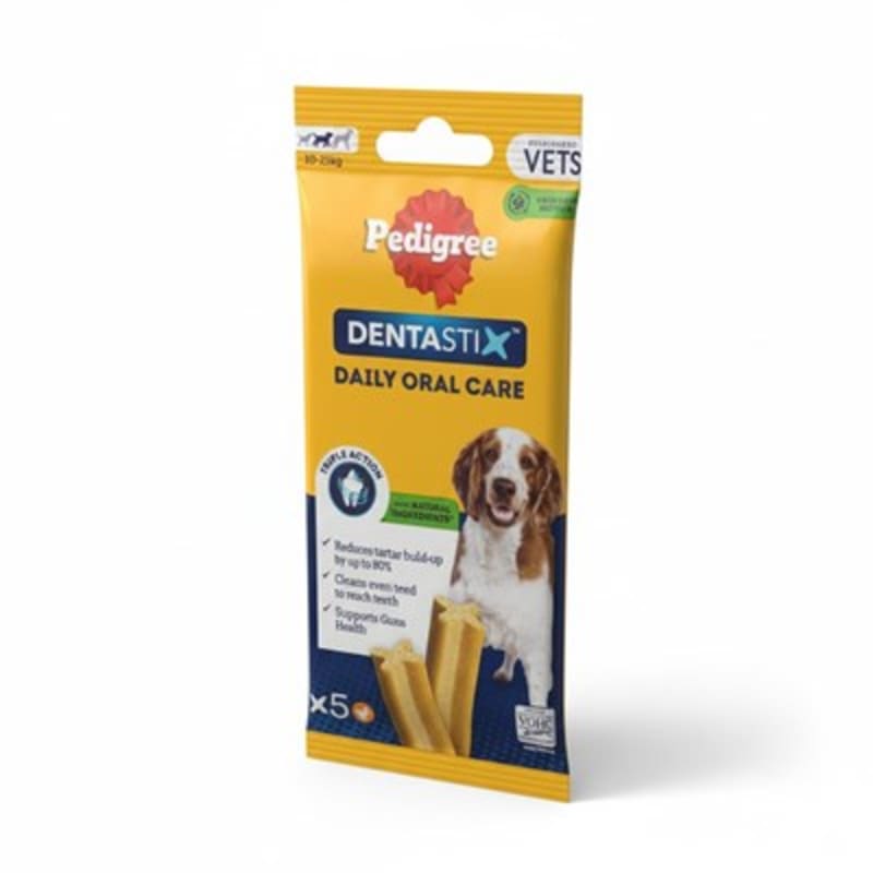 PEDIGREE® DENTASTIX™ Daily Dental Chews Medium Dog Treat 5 Sticks