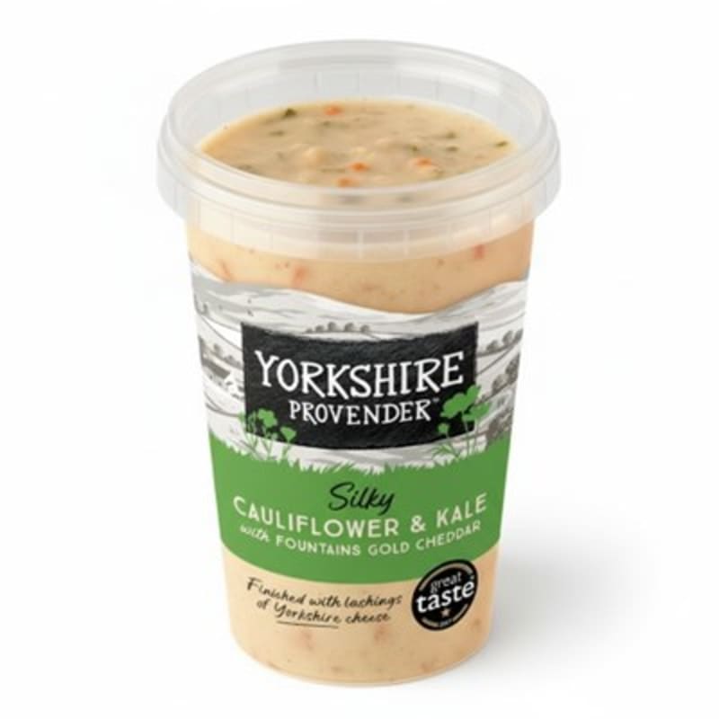 Yorkshire Provender Silky Cauliflower & Kale with Fountains Gold Cheddar 600g