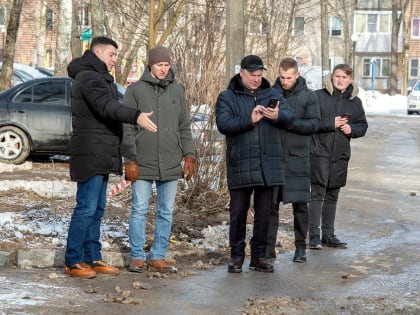 Глава Подольска проверил содержание территории в Климовске