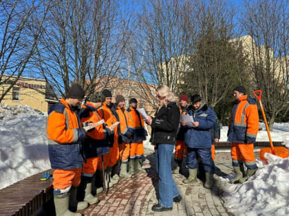 Сегодня состоялась профилактическая беседа с работниками подрядной организации